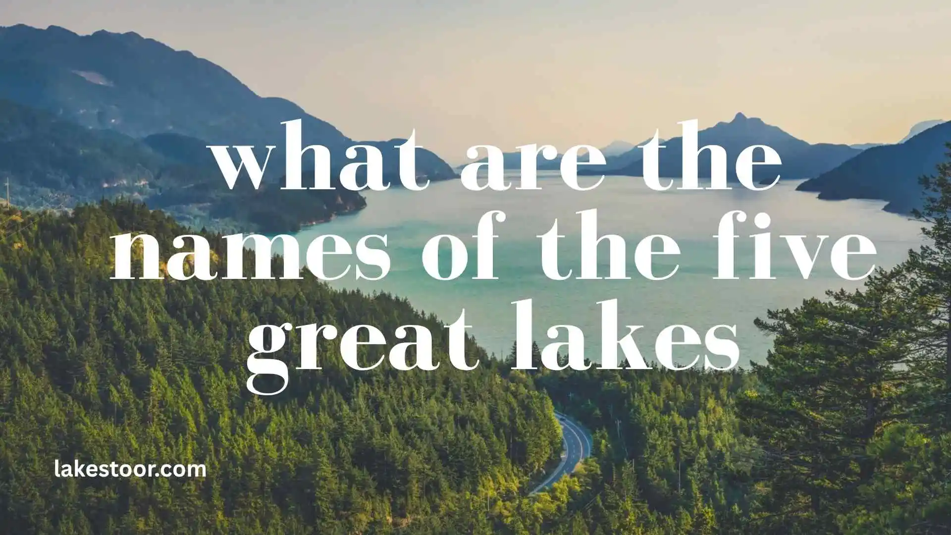 what are the names of the five great lakes